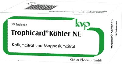 TROPHICARD Köhler NE, potassium citrate, magnesium citrate UK