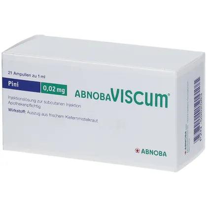 Tumor, treatment of tumor diseases, ABNOBAVISCUM Pini 0.02 mg ampoules UK