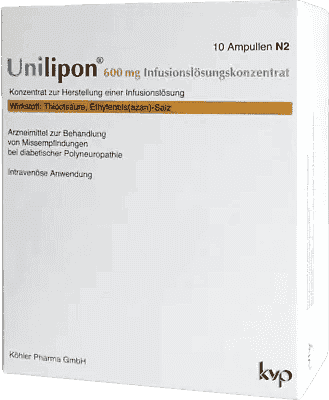 UNILIPON 600, Paraesthesia in diabetic polyneuropathy UK