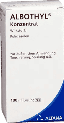 Vaginal inflammation, Policresulen, ALBOTHYL concentrate UK