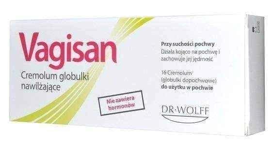 Vagisan Cremolum moisturizing globules x 16 pieces UK