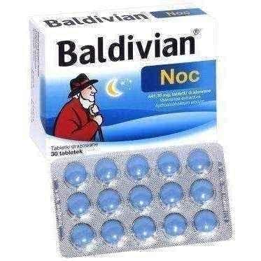 Valerian root, Baldivian Night x 30 tablets, valeriana officinalis l UK