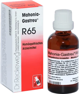 Varicose veins, psoriasis, anxiety, scleroderma, MAHONIA-Gatreu R65 mixture UK