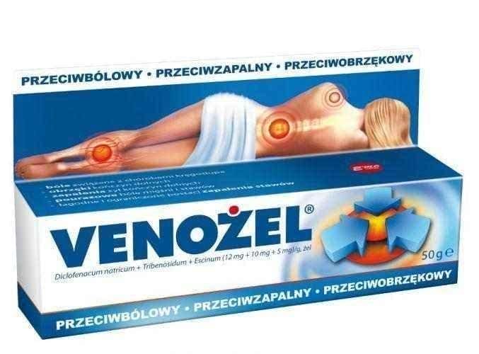 VENOŻEL gel 50g diseases of the veins of the lower limbs UK