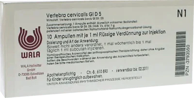 VERTEBRA cervicalis GL D 5 ampoules UK
