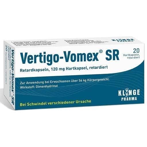 VERTIGO-VOMEX SR prolonged-release capsules UK