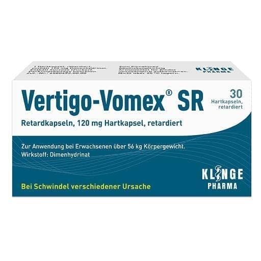 VERTIGO-VOMEX SR prolonged-release capsules UK