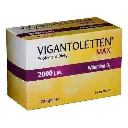 Vigantoletten Max 2000j.m. x 120 capsules D3 UK