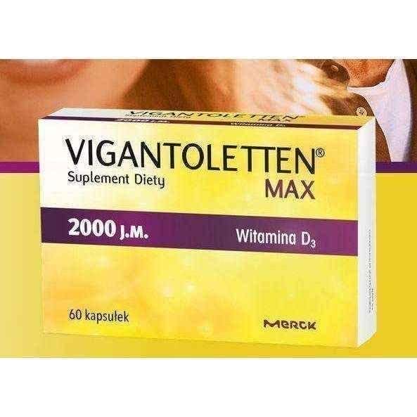Vigantoletten Max 2000j.m. x 60 capsules vitamin D3 UK
