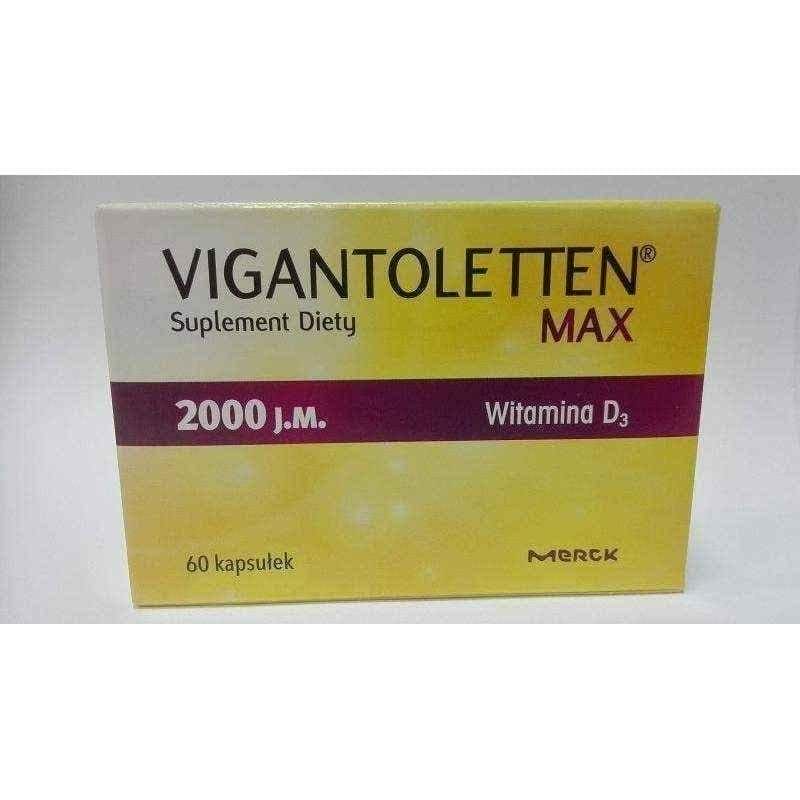 Vigantoletten Max 2000j.m. x 60 capsules vitamin D3 UK