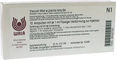 VISCUM MALI e planta tota D 6 ampoules UK