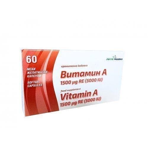 VITAMIN A 1500mkg. 60 capsules UK