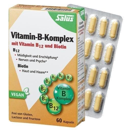 VITAMIN B COMPLEX vegetable capsules Salus UK