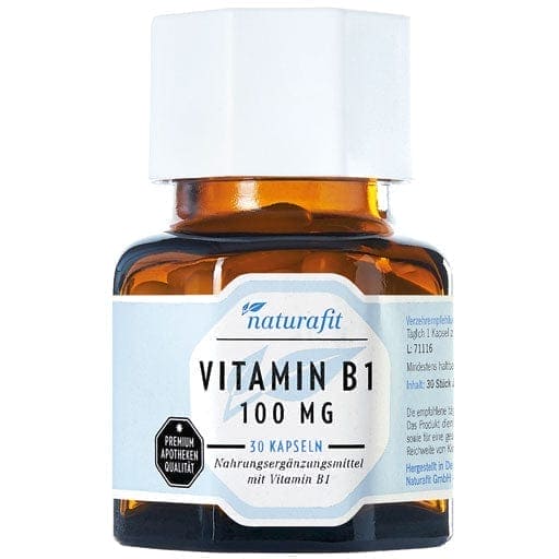 Vitamin b1 deficiency, NATURAFIT Vitamin B1 100 mg capsules ...