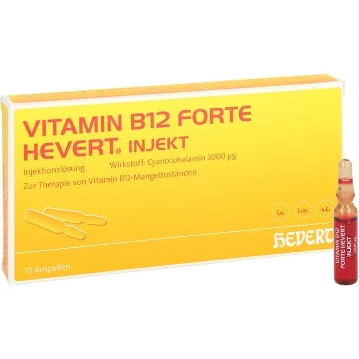 VITAMIN B12 HEVERT forte Inject ampoules, vitamin B12 deficiency UK