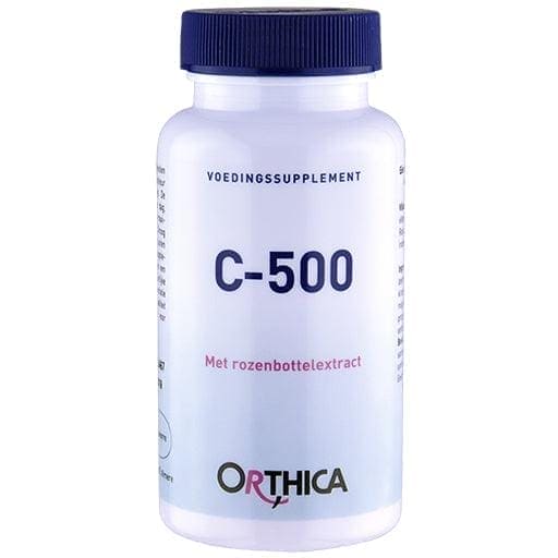 Vitamin C, rosehip extract, Rosa canina, ORTHICA C 500+ tablets UK