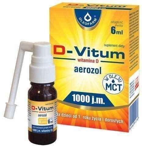 Vitamin D D-Vitum 1000 IU aerosol 6ml UK
