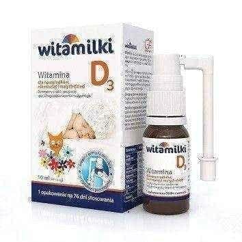 VITAMIN D3 spray WITAMILKI, helps to increase the level of calcium UK