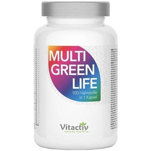 Multi Green Vitamins and minerals, MULTI GREEN Life capsules – ELIVERA UK