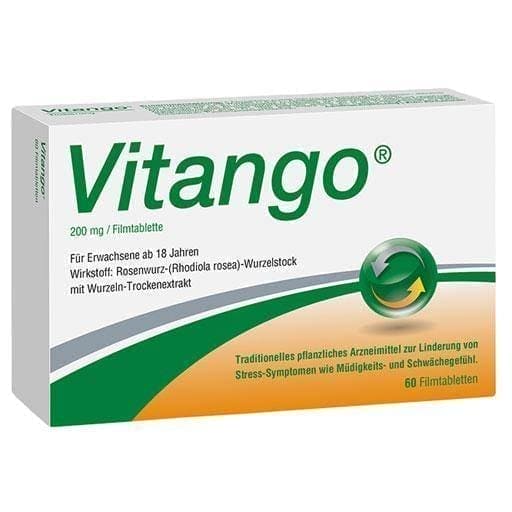 VITANGO 200 mg Rhodiola rosea, rhizome tablets UK