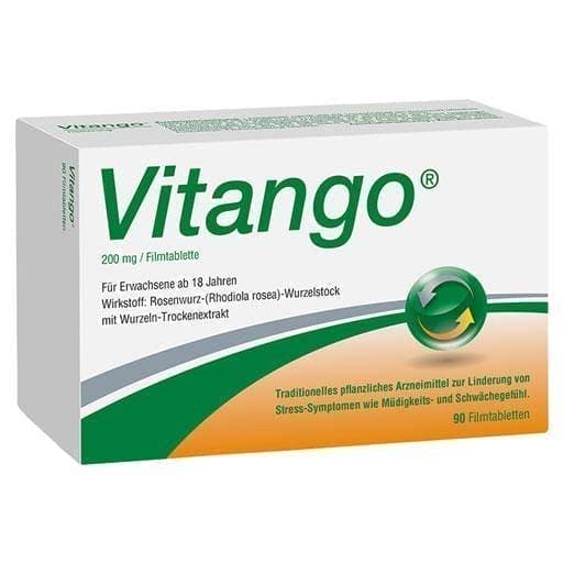 VITANGO 200 mg Rhodiola rosea, rhizome tablets UK