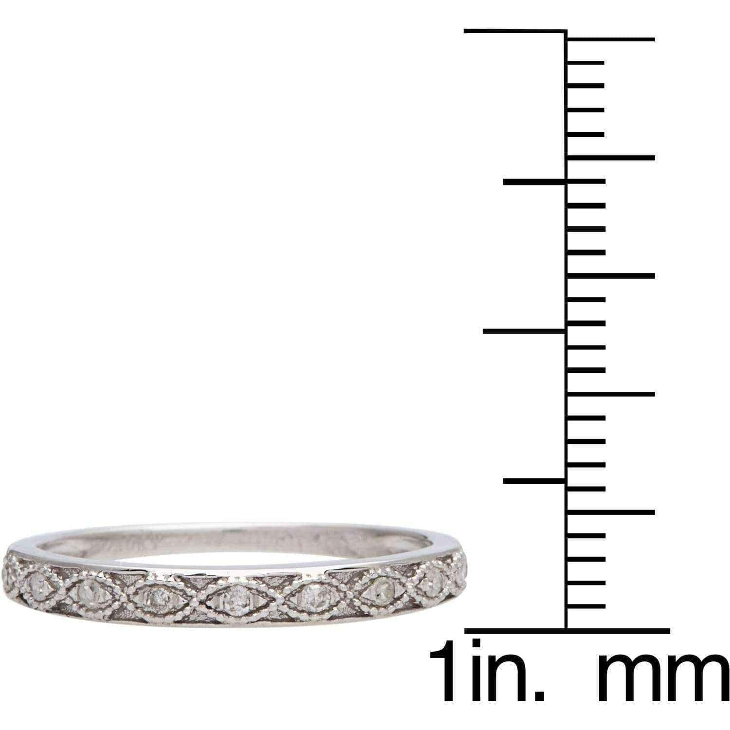 White Gold Pave Diamond Band UK