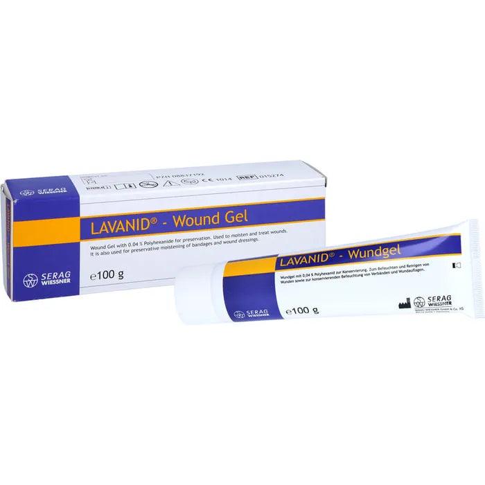 Wound dressings, sodium chloride to clean wounds, LAVANID wound gel UK