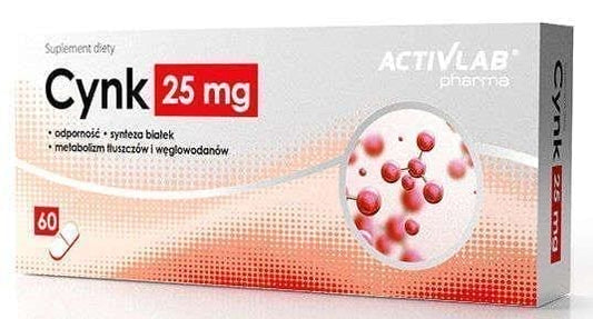 Zinc 25mg x 60 capsules UK