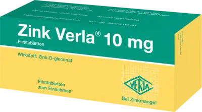 Zinc deficiency spider veins, ZINC VERLA 10 mg film-coated tablets UK