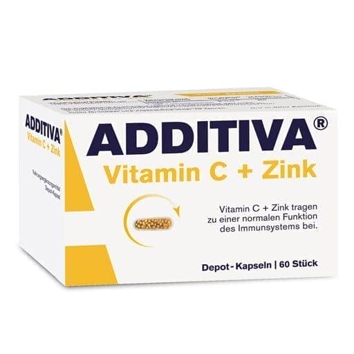 Zinc sulfate, ascorbic acid, ADDITIVA Vitamin C Depot 300 mg capsules UK