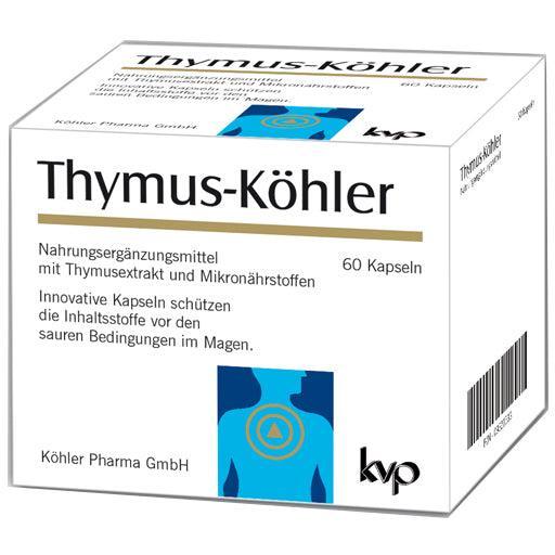 Zinc, thymus peptides, THYMUS KÖHLER capsules UK