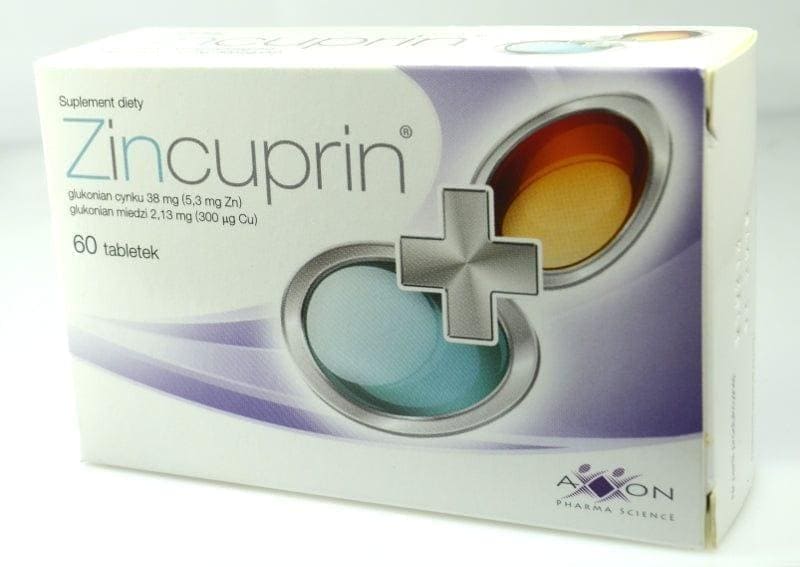 Zincuprin, zinc supplement, magnesium, copper supplement UK