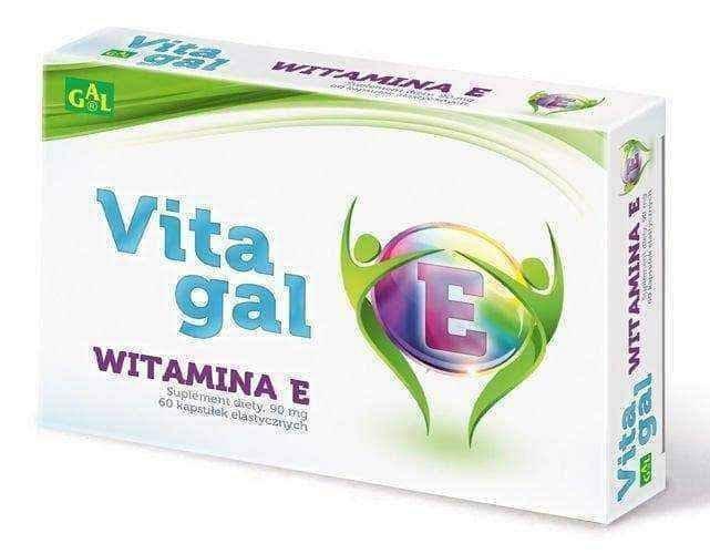Alpha tocopherol Vitamin E Vitagal x 60 capsules UK