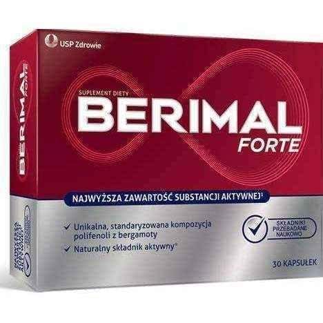 Berimal Forte x 30 capsules, Bergamot Citrus bergamia Risso UK