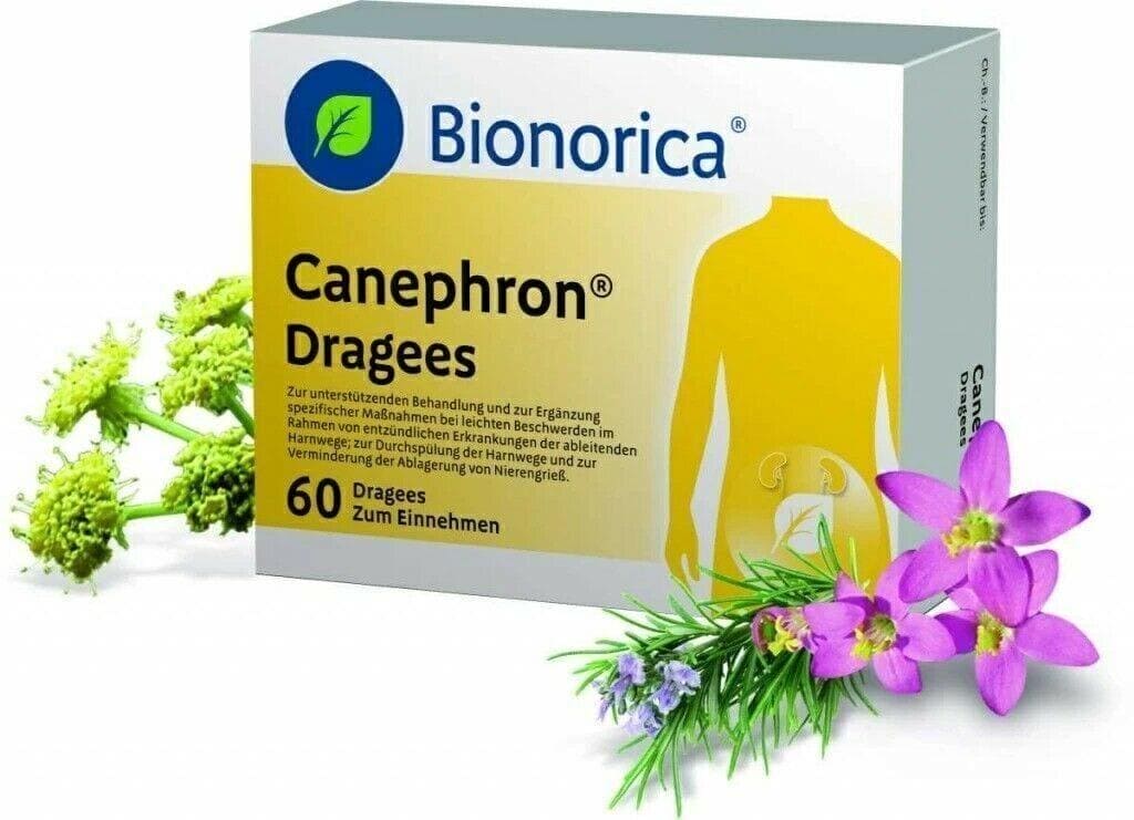 Canephron, inflammatory urinary tract diseases, thyme herb (centuria), lovage root, rosemary leaves UK
