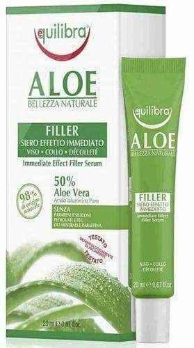 Equilibra Aloe Vera serum filling wrinkles with immediate effect 20ml UK