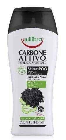 Equilibra cleansing shampoo with active carbon 250ml UK