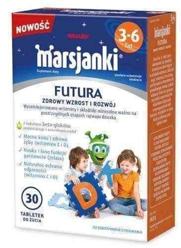 Futura Marsjanki 3-6 years x 30 chewable tablets UK