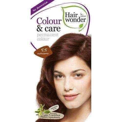 HAIR WONDER colour and care dye 5.5 Mahogany 100ml UK