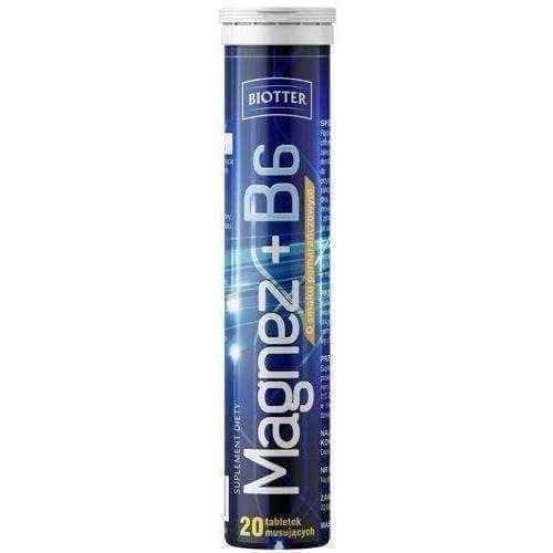 Magnesium + vitamin B6 BIOTTER x 20 effervescent tablets UK