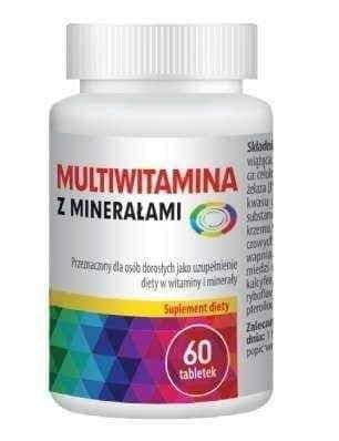 Multivitamins with minerals x 60 tablets UK