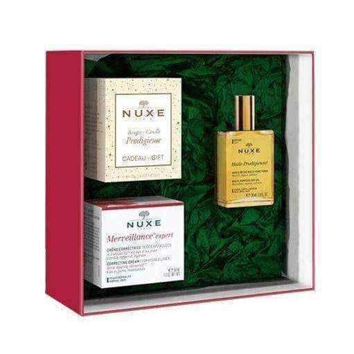 NUXE Merveillance expert cream correcting visible wrinkles (normal skin) 50ml + Dry oil 30ml and scented candle 70g Free! UK