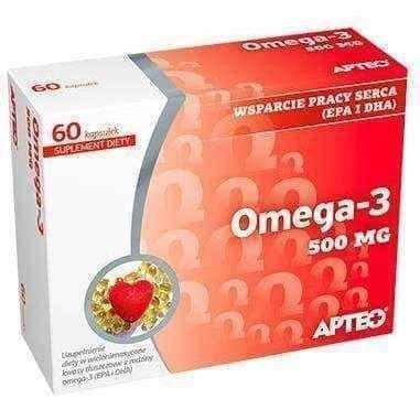 Omega 3 APTEO x 60 capsules, fish oil UK