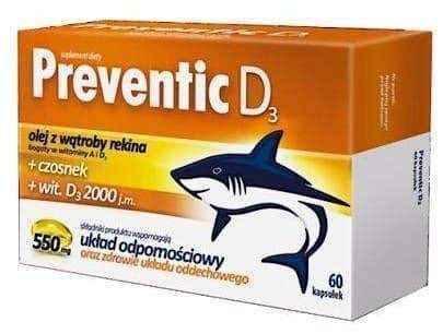 Preventic D3, shark liver oil UK