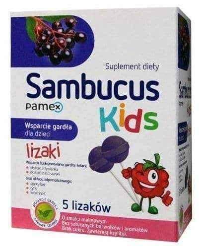 Sambucus Kids lollipops x 5 pieces UK