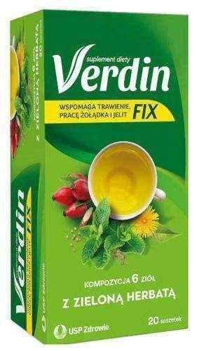 Verdin Fix with green tea x 20 sachets UK