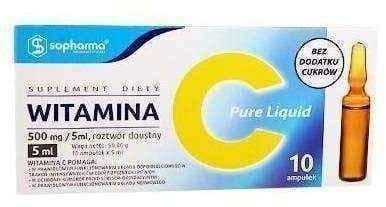 Vitamin C Pure Liquid 500mg x 10 ampoules UK