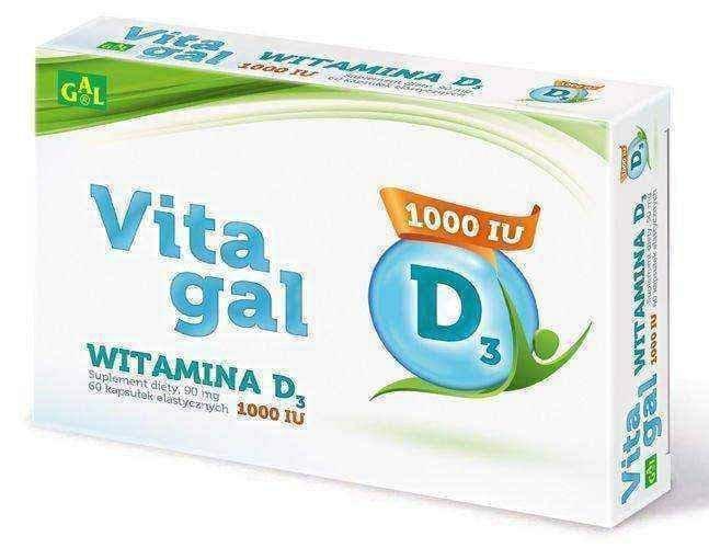 Vitamin D Vitagal x 60 capsules, strong bones UK