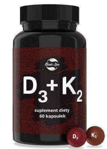 Vitamin D3 + K2 Noble Health x 60 capsules UK